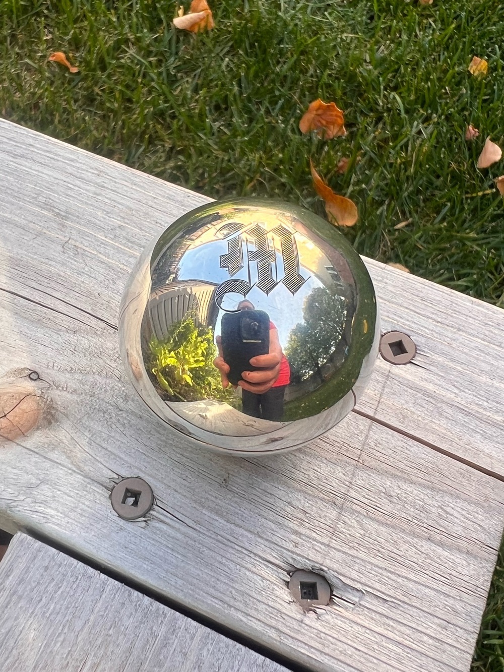 Sterling silver ring box/sphere